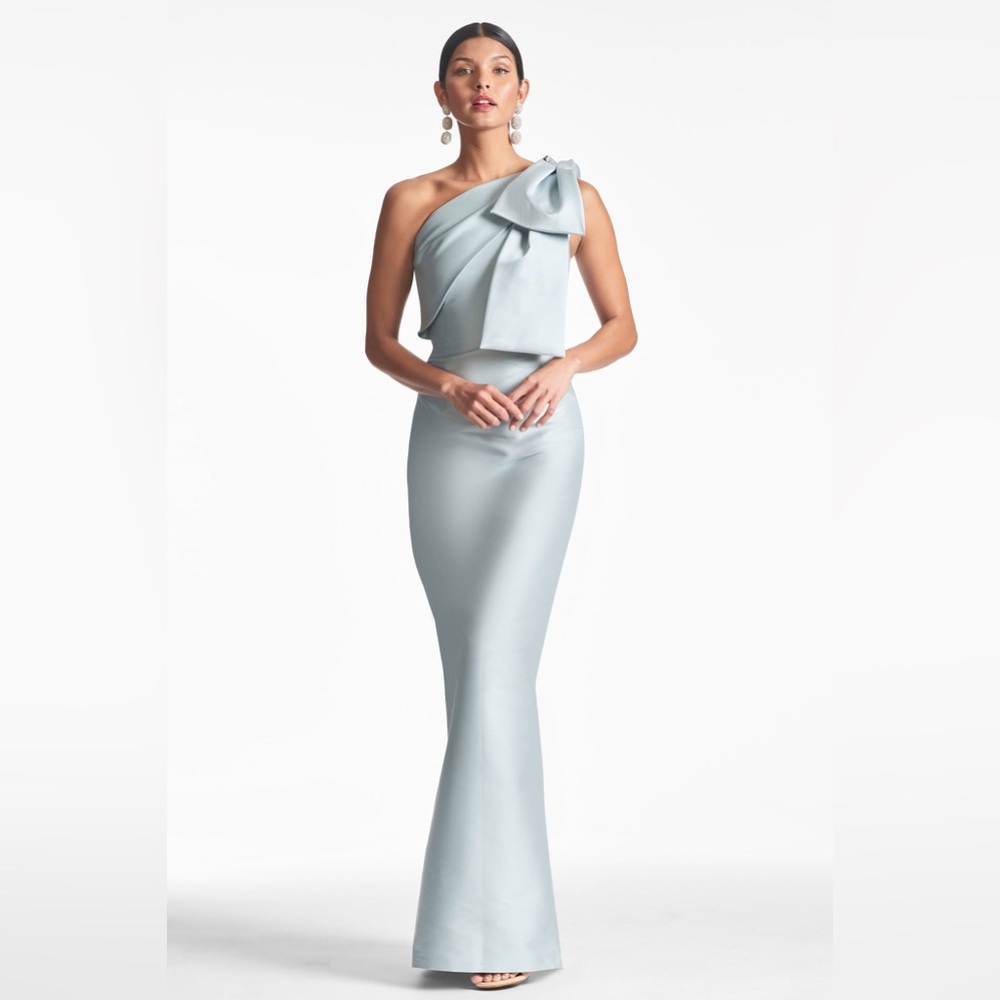 Sachin + Babi Bonnie Gown Ash Blue